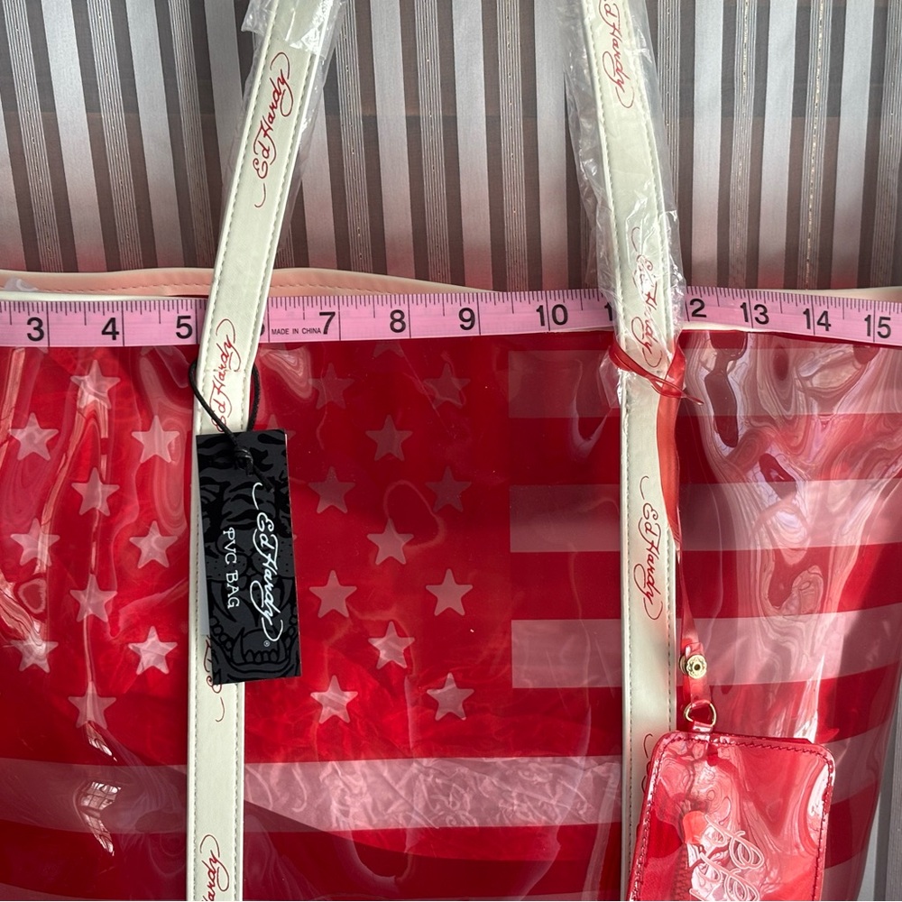 Ed Hardy American flag tote bag NWT - Picture 11 of 14